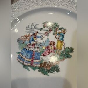 Vintage W S George Geometric 6” Bread Plates